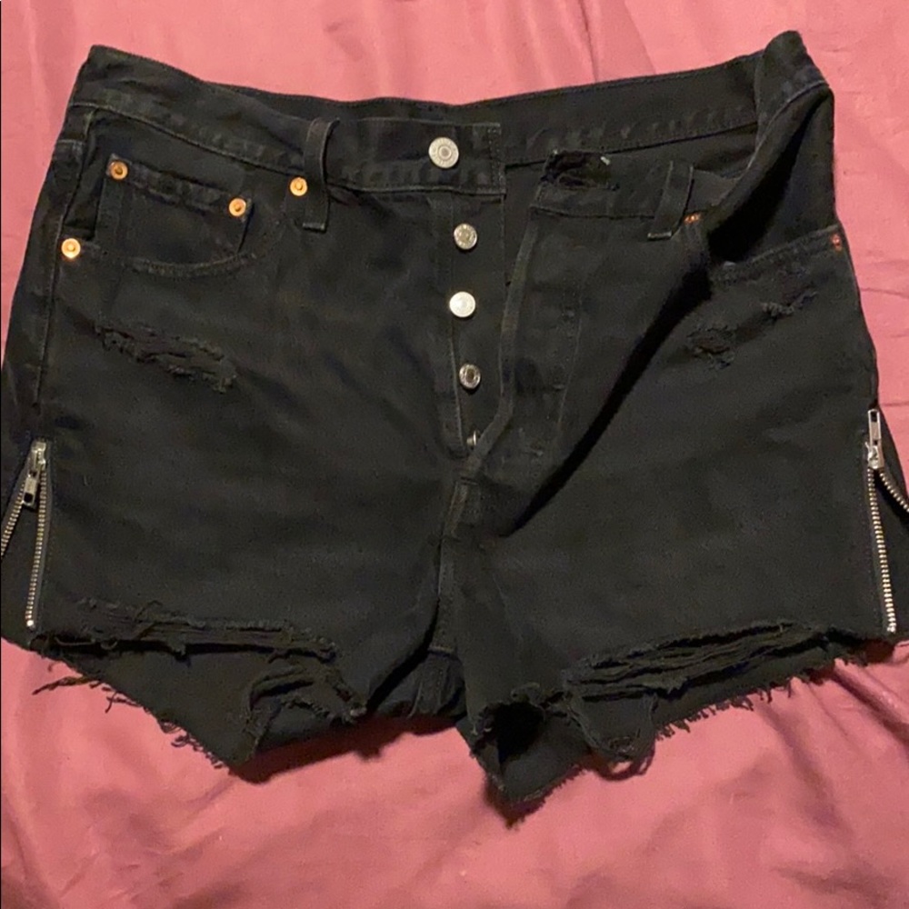 Black Levi shorts